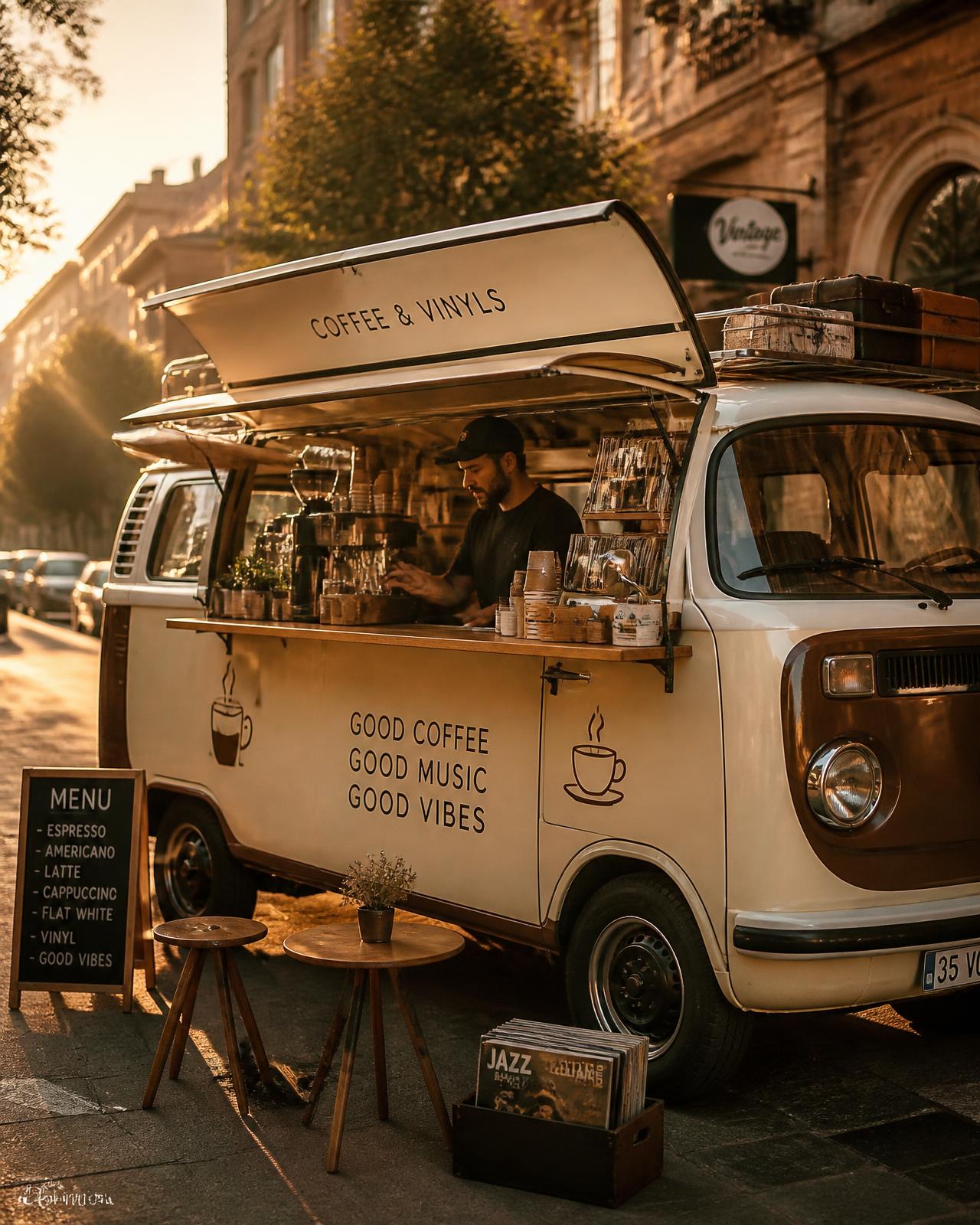 Гости Nafsi Coffee за столом с кофе